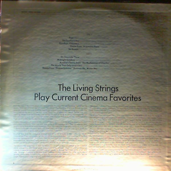 Living Strings — Play Music From Popi And Other Cinema Gems
