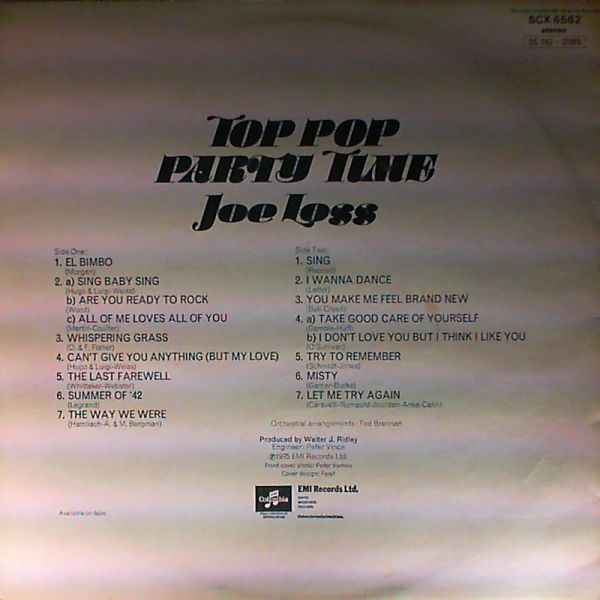 Loss Joe — Top pop party time