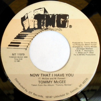 Tommy McGee — Now That I Have You