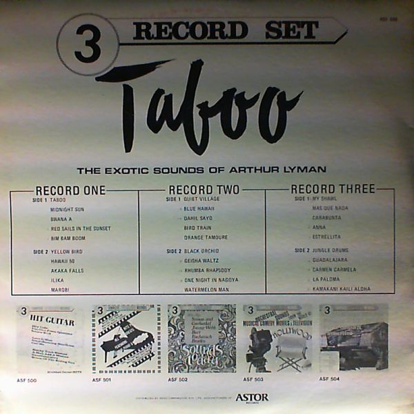 Lyman Arthur Group — Taboo. The exotic sounds of Arther Lyman