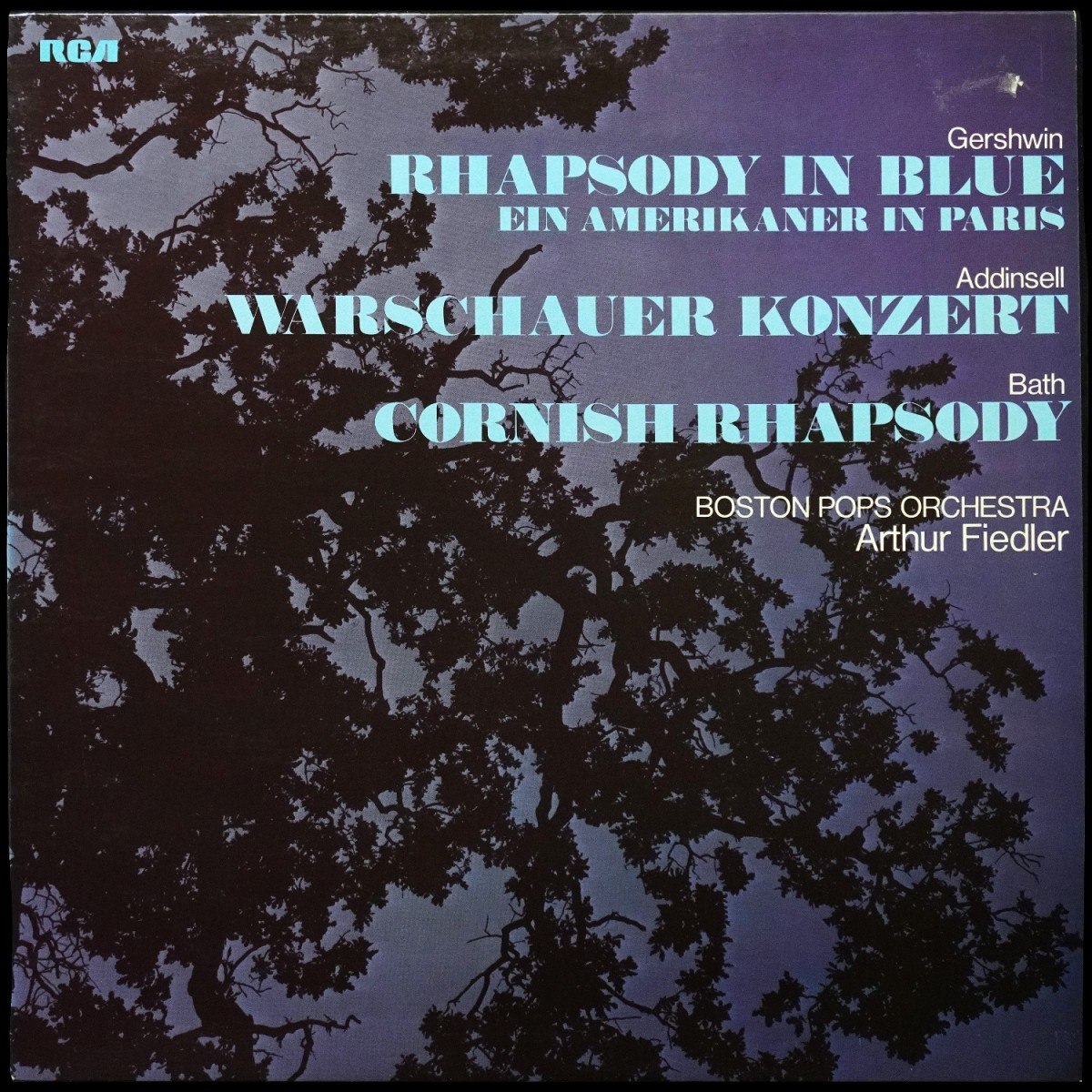 Arthur Fiedler And The Boston Pops — Gershwin: Rhapsody In Blue / Ein Amerikaner In Paris/ Warschauer Konzert / Cornish Rhapsody
