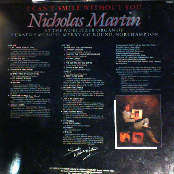 Martin Nicholas — I Can't Smile Without You (Martin Nicholas At The Wurlitzer Organ)