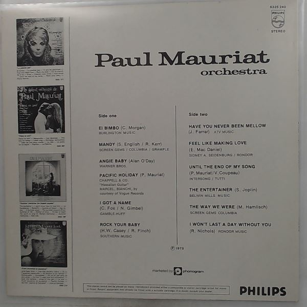 Mauriat Paul Orchestra — Mauriat Paul Orchestra (Have You Never Been Mellow)