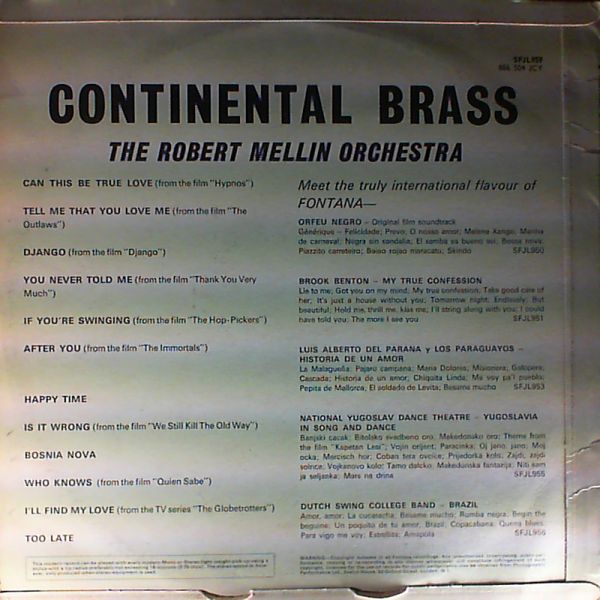 Mellin Robert Orchestra — Continental Brass