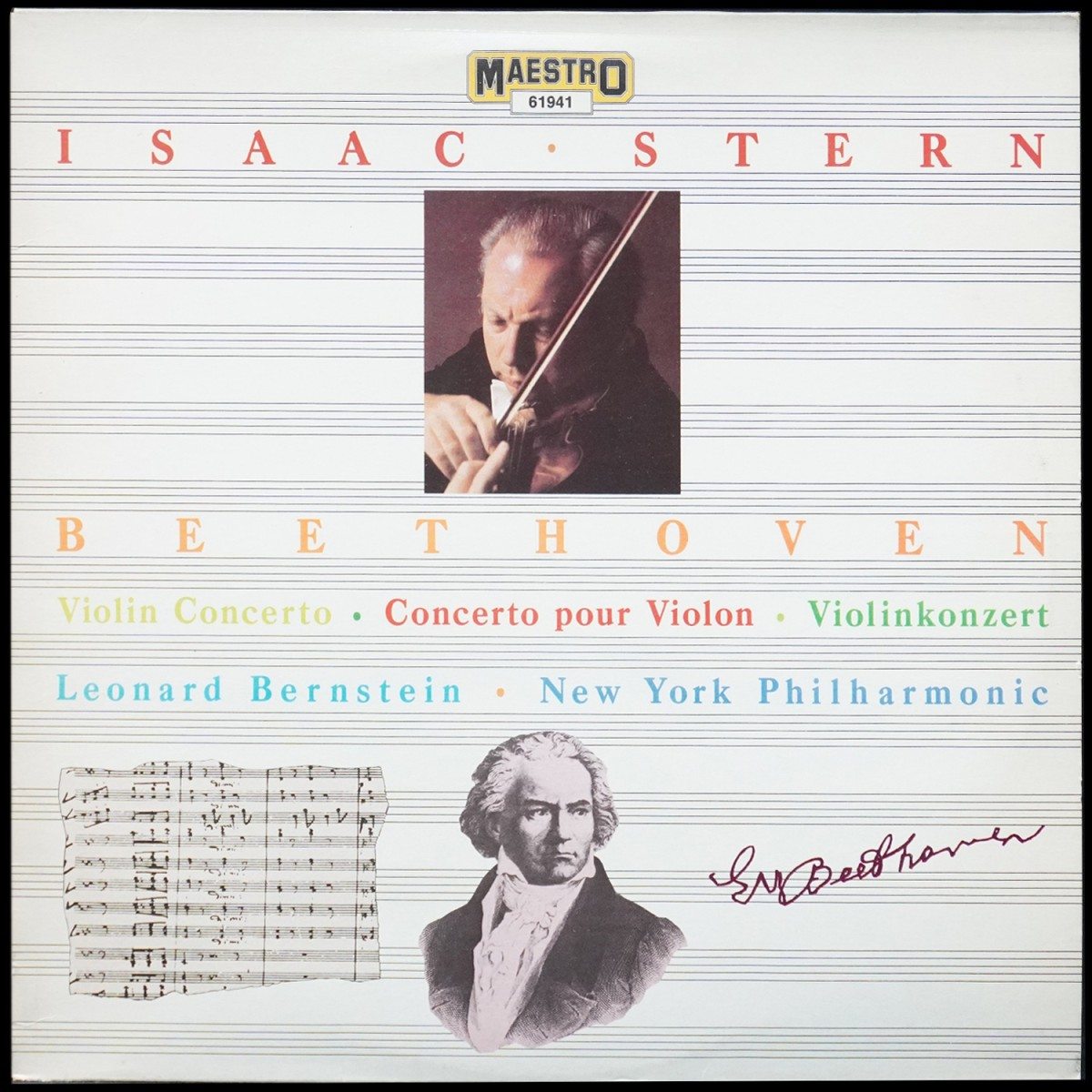 Isaac Stern — Beethoven: Violin Concerto / Concerto Pour Violon / Violinkonzert