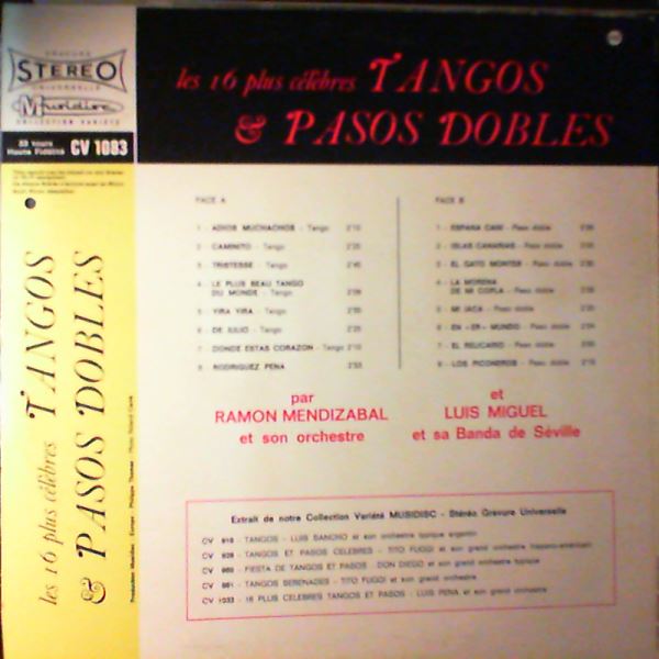 Miguel Luis — Les 16 Plus Celebres Tangos & Pasos Dobles