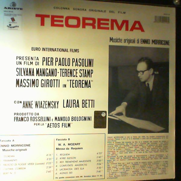 Morricone Ennio — Teorema (Colonna Sonora Originale Del Film)