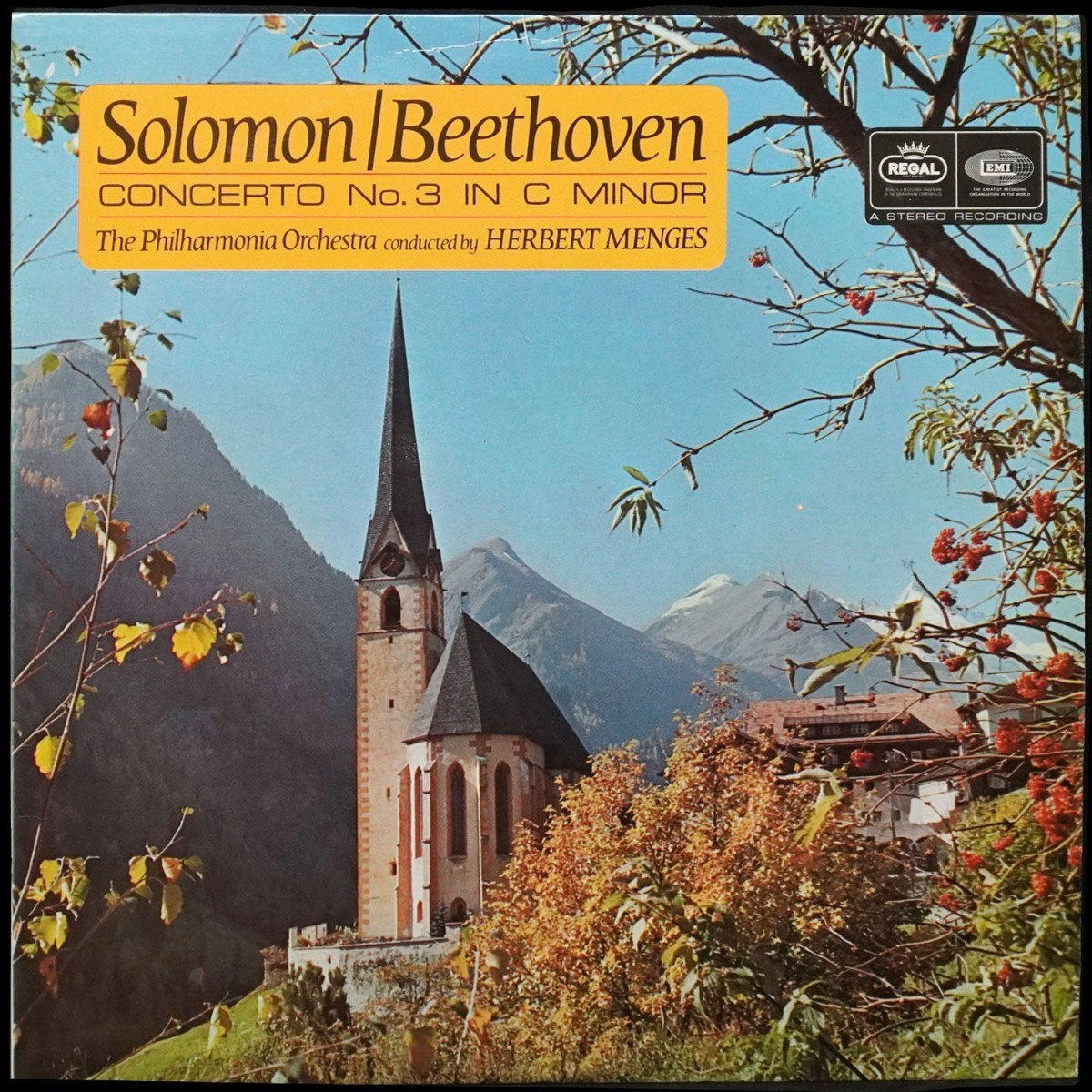 Herbert Menges / Solomon Cutner — Beethoven: Concerto No. 3 In C Minor