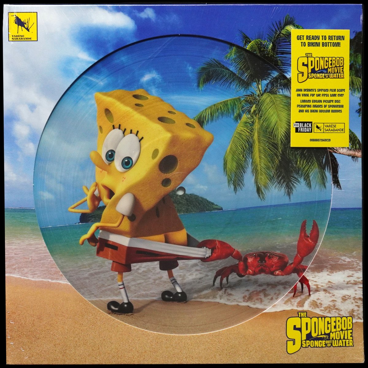 John Debney — Spongebob Movie: Sponge Out Of Water (Music From The Motion Picture) (picture disc (пикчер диск))