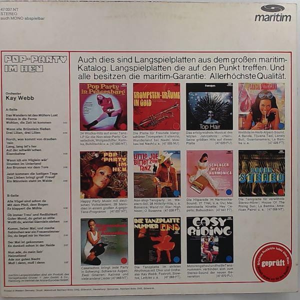 Orchester Webb Kay — Pop-Party Im Heu