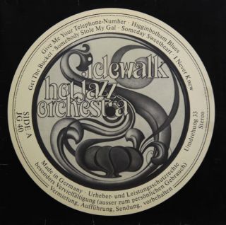 Sidewalk Hot Jazz Orchestra — Sidewalk Hot Jazz Orchestra