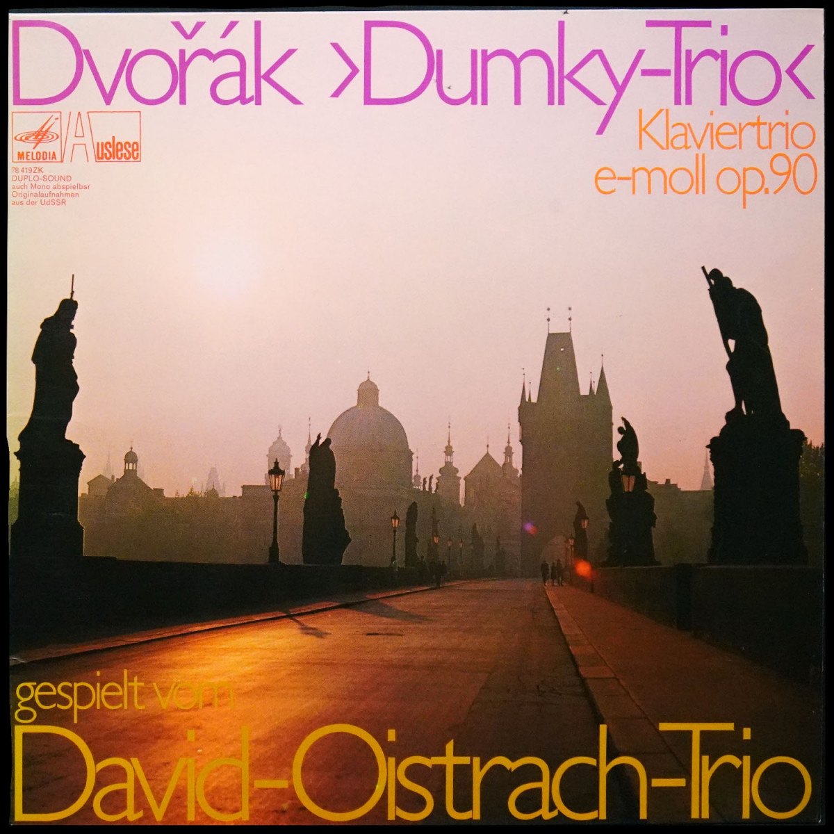 David Oistrakh Trio — Dvorak: Klaviertrio E-Moll Op. 90