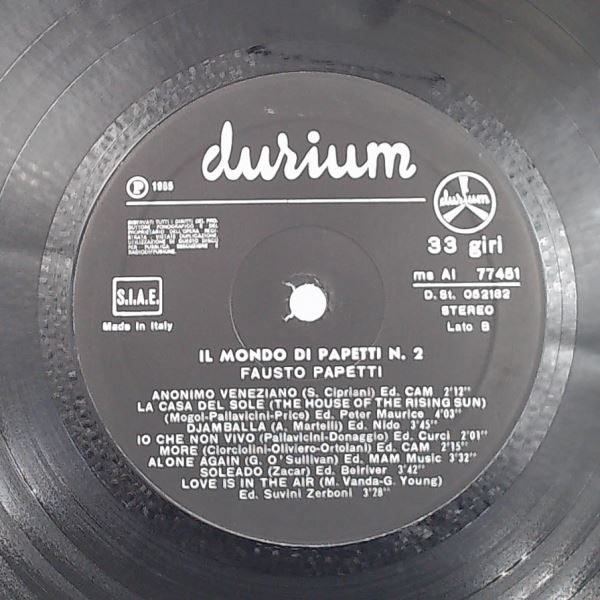 Papetti Fausto — Il Mondo Di Papetti N°2