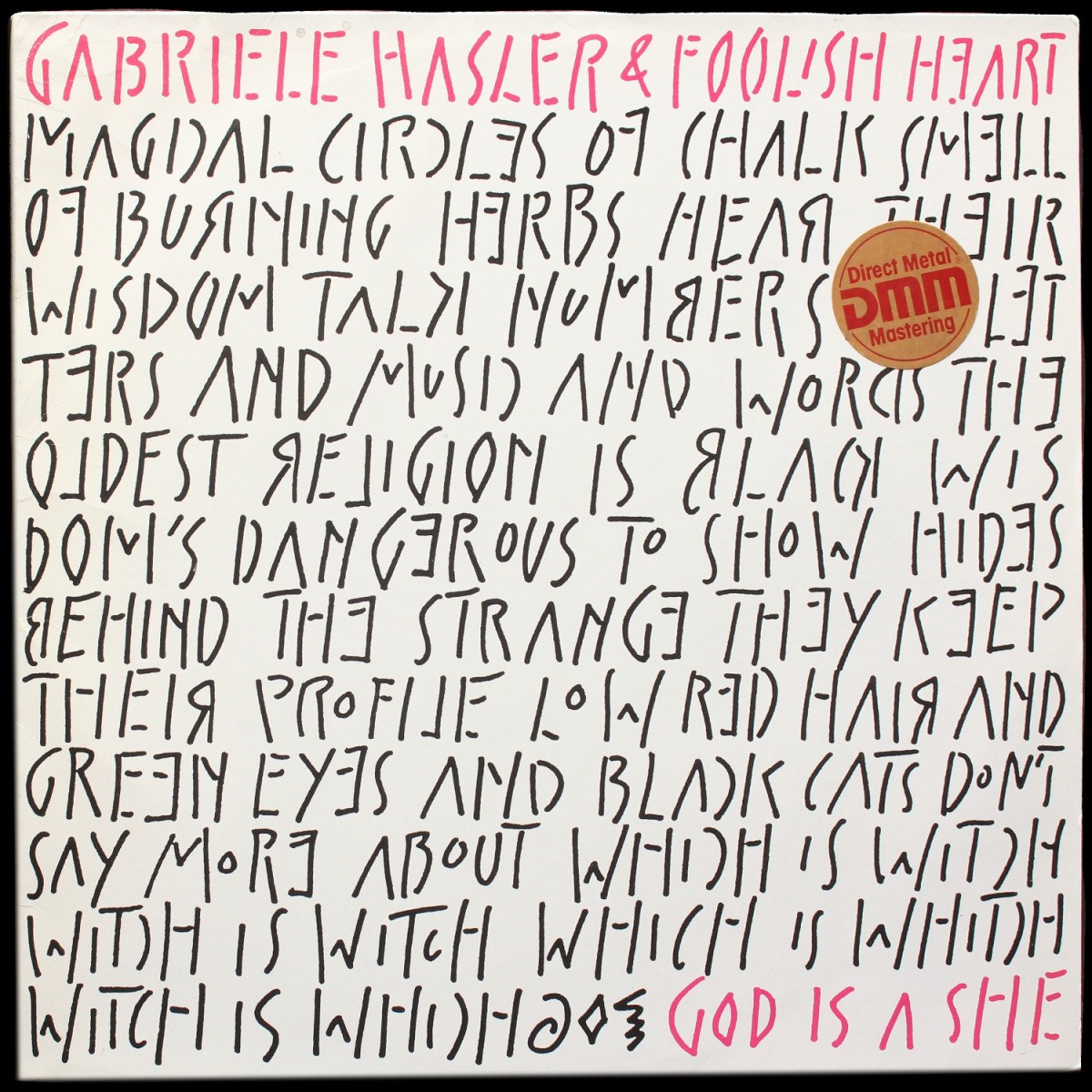 Gabriele Hasler / Foolish Heart — God Is A She