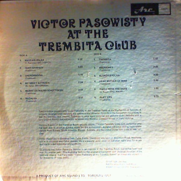 Pasowisty Victor — Pasowisty Victor At The Trembita Club
