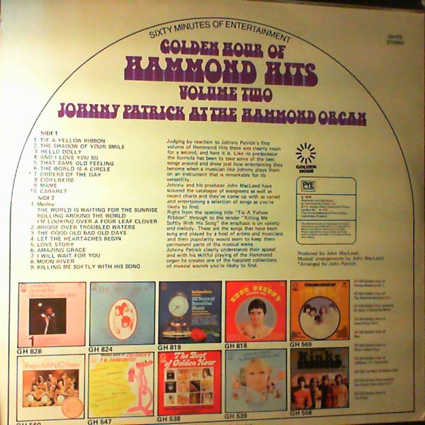 Patrick Johnny — Golden Hour Of Hammond Hits - Volume Two