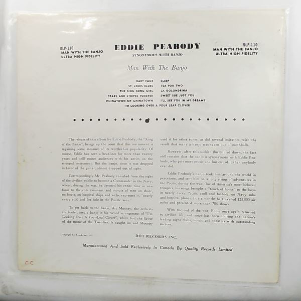 Peabody Eddie — Man With The Banjo