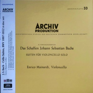 Enrico Mainardi — Bach: Suites For Cello Solo