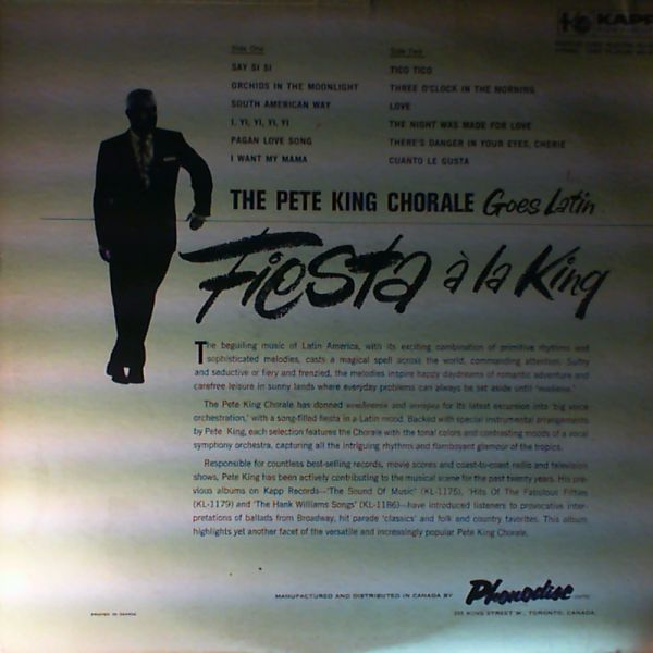 Pete King Chorale — Fiesta A La King