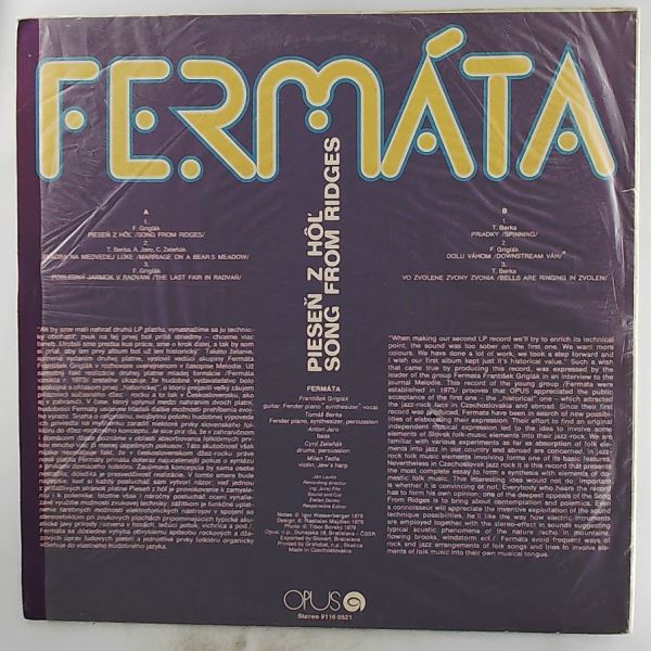 Fermata — Piesen Z Hol (Song From Ridges)