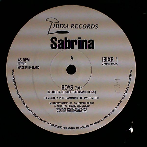 Sabrina — Boys (Summer Love) / Get Ready