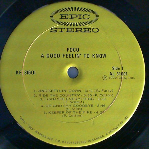 Poco — Good feelin' to know