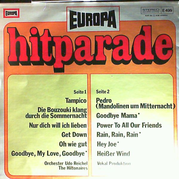 Reichel Udo orc. — Europa hitparade 5