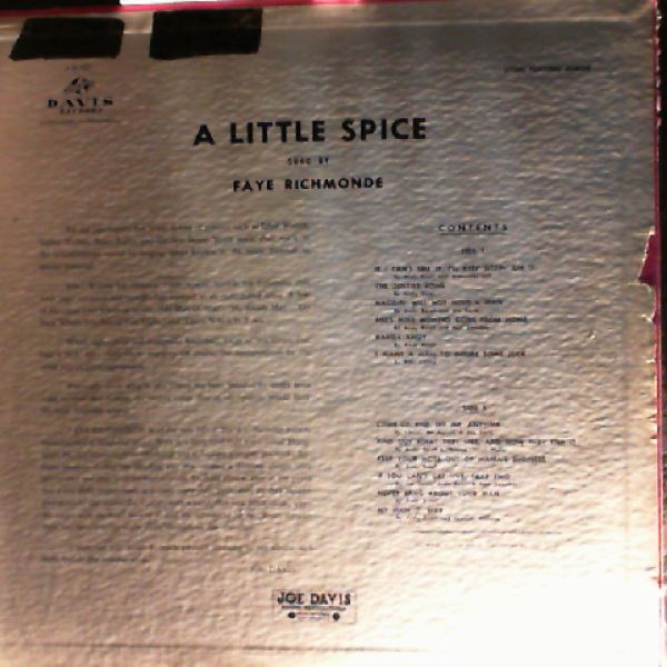 Richmonde Faye — A Little Spice