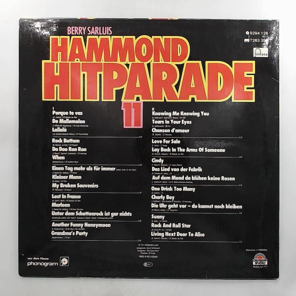 Sarluis Berry — Hammond Hitparade 11