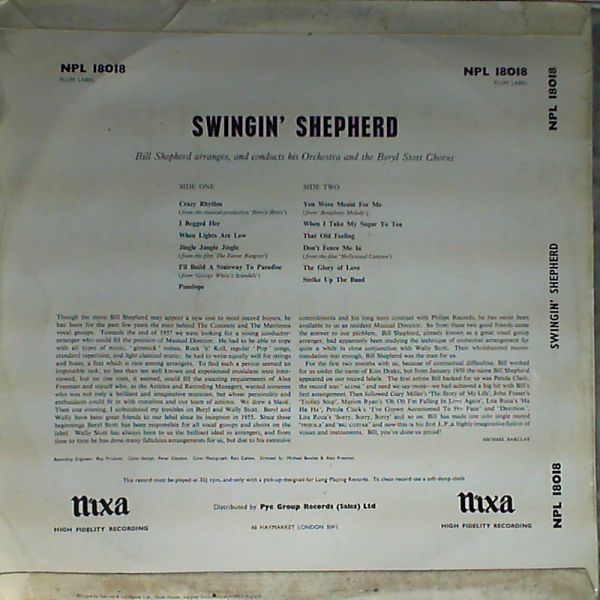 Shepherd Bill — Swingin' Shepherd