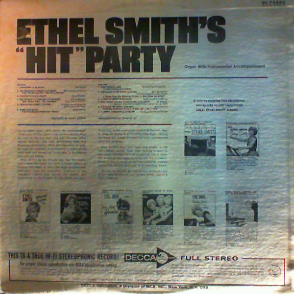 Smith Ethel — Smith Ethel Hit Party