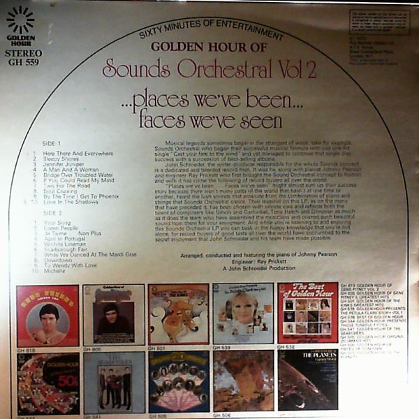 Sounds Orchestral — Golden Hour Of Sounds Orchestral – Vol. 2 'Places We've Been... Faces We've Seen'
