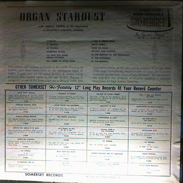 Tappen Ashley — Organ Stardust