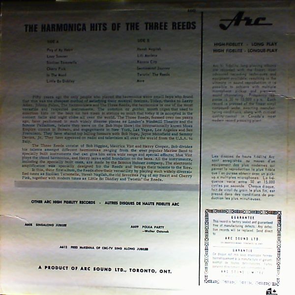 Three Reeds — Harmonica Hits Of The Three Reeds