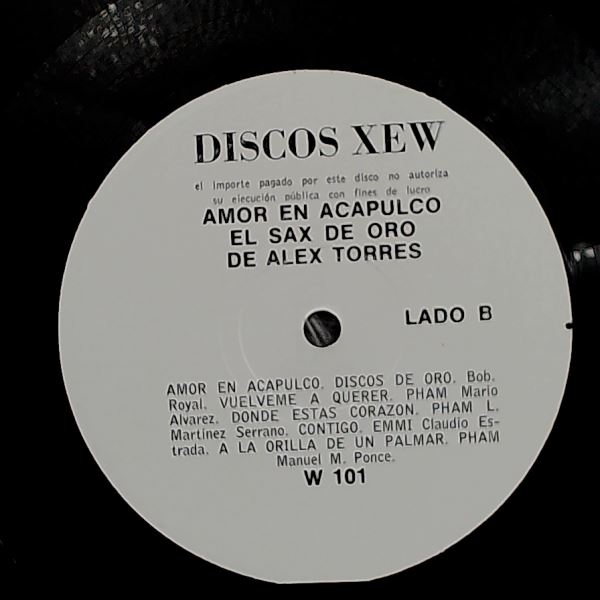 Torres Alex — Amor En Acapulco - Saxofon De Oro