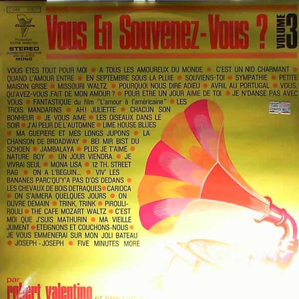 Valentino Robert — Vous En Souvenez-Vous? Vol. 3