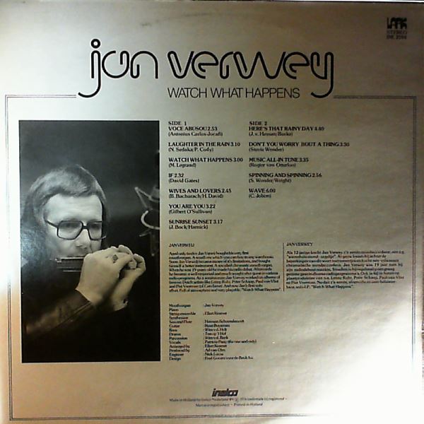 Verwey Jan — Watch What Happens