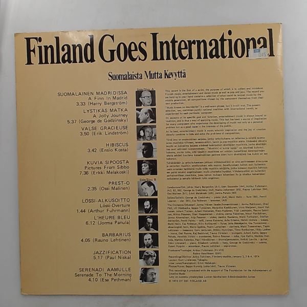 Viihdeorkesteri (RVO / Radion Viihdeorkesteri / Finnish Radio Light Orchestra) — Finland Goes International / Suomalaista Mutta Kevytta
