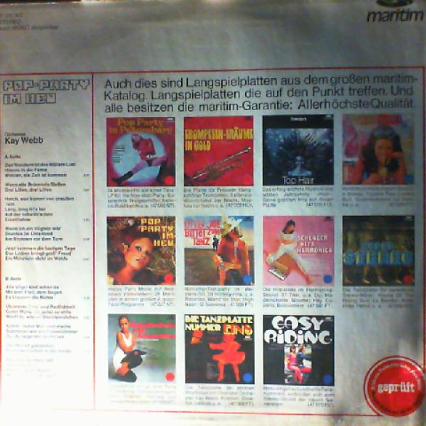 Webb Kay Orchestra — Pop-Party Im Heu
