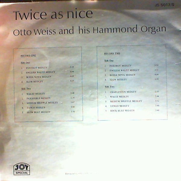 Weiss Otto — twice as nice