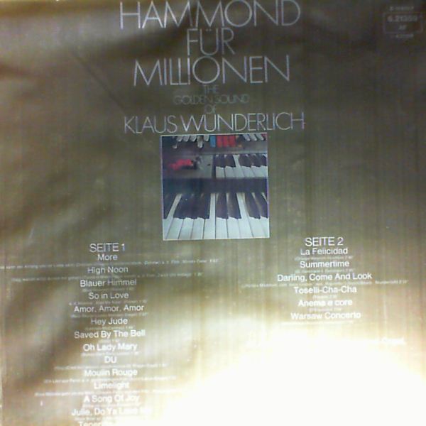 Wunderlich Klaus — Hammond Fur Millionen (The Golden Sound Of Wunderlich Klaus)