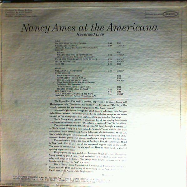Ames Nancy — At The Americana
