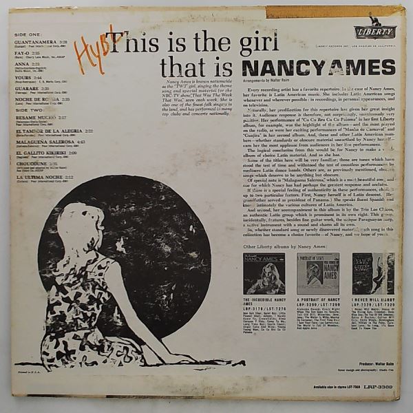 Ames Nancy — This Is The Girl That Is Ames Nancy
