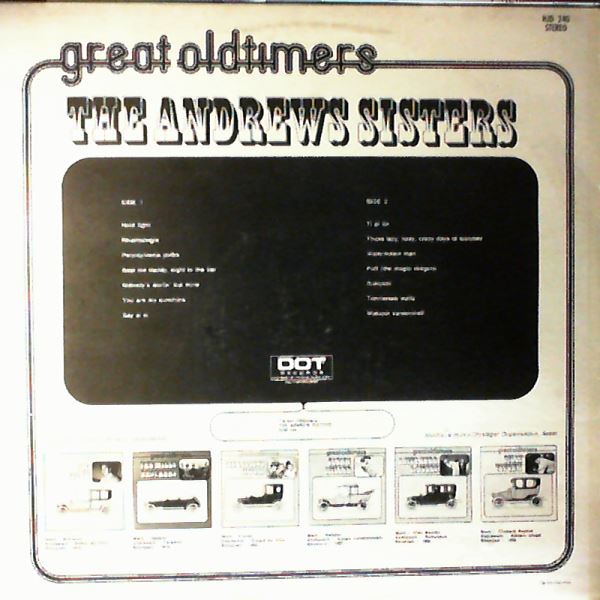Andrews Sisters — Great Oldtimers