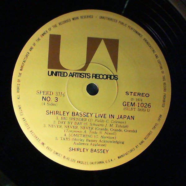 Bassey Shirley — Live In Japan