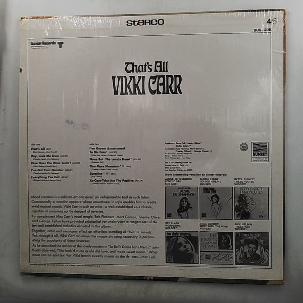 Carr Vikki — That's All
