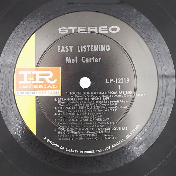 Carter Mel — Easy Listening