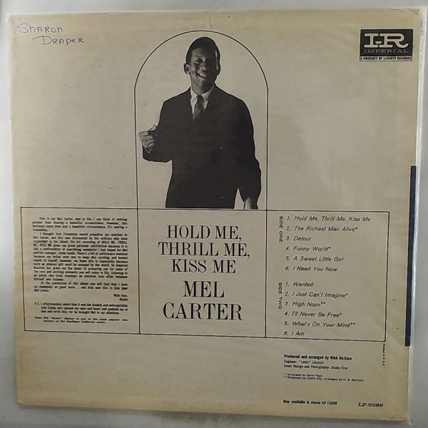 Carter Mel — Hold Me, Thrill Me, Kiss Me