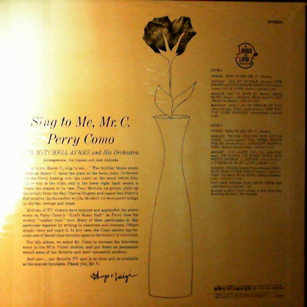 Como Perry — Sing To Me, Mr. C.