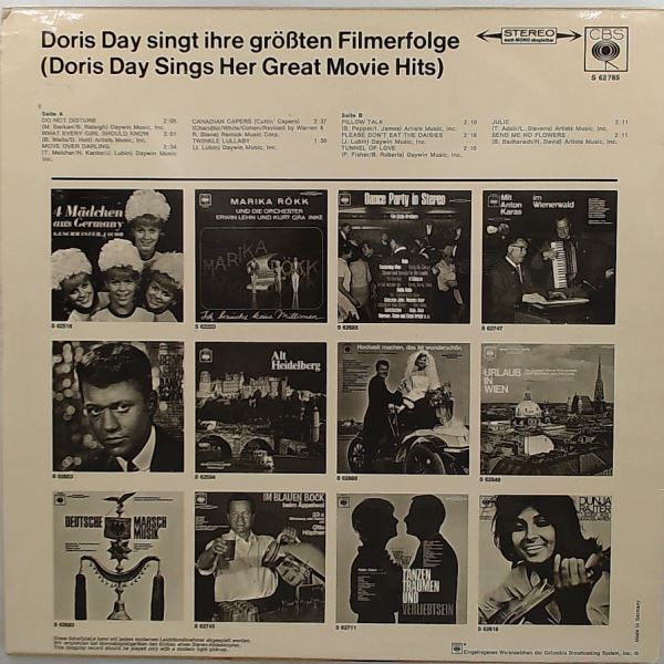 Day Doris — Day Doris Singt Ihre Grossten Filmerfolge (Day Doris Sings Her Great Movie Hits)